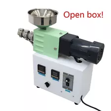 Open box! 14:1 Single Screw Extruder Plastic Extrusion Machine 110V 0.1-0.5kg/h