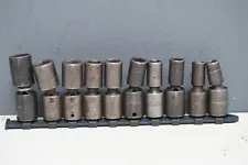 Snap On Metric 10 piece swivel impact socket set