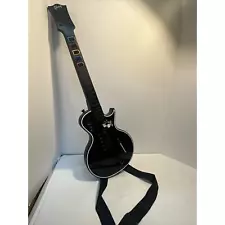 Original Playstation 3 Guitar Hero Gibson Guitar Controller Black Tested Works