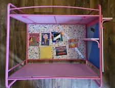 American Girl Courtney Moore 80's Theme Doll Bedroom Metal Pink Bunk Bed