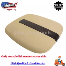 Fit For 2007-2011 Cadillac Escalade Leather Center Console Armrest Cover tan