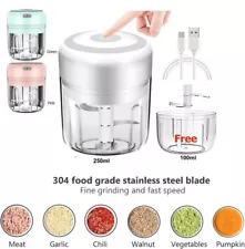 Electric Mini Garlic Chopper Meat Onion Grinder Crusher Cutter for Vegetable