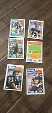 1987 TOPPS UK MINIS CHICAGO BEARS CARD TEAM SET OF 6 WALTER PAYTON SINGLETARY