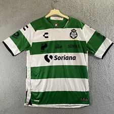 Charly Santos Laguna Home 22/23 Jersey XL Green White Soccer Football