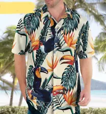 Tony Montana Hawaiian Shirt Scarface Parrot Shirt Short Sleeves Unisex S-5Xl