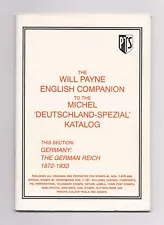 GERMANY, The GERMAN REICH 1872-1933, English guide to Michel Specialised Katalog