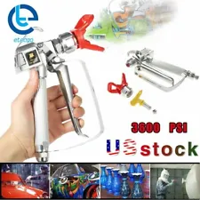 3600PSI Airless Paint Spray Gun With 517 Tip&Tip Guard Sprayers US Fast Shipping