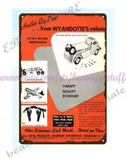 1953 Wyandotte Toy Auto Service Truck Tow Wrecker Road Grader Holster metal tin