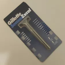 vintage GILLETTE Sensor Excel pivoting double-blade razor, © 1993—sealed package