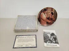 Vintage 1993 Scarlett's Heart Is With Tara Gone With The Wind Plate & COA