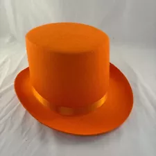 Adult Orange Top Hat Magician Roaring 20s Tuxedo Formal Costume Top Hat