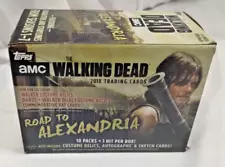 Box of The Walking Dead Trading Cards - Guaranteed 2 Hits Road To Alexandria