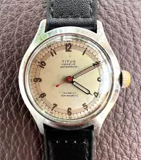 Vintage Titus military ww2 military era watch 1940's works