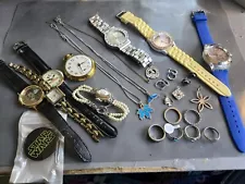 Sterling Silver 925 Jewelry 40 Grams Marked /Unmarked + Mickey Watch SCRAP WEAR