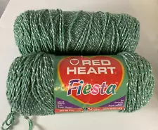 Red Heart Fiesta yarn 6631 lt. sage worsted weight 4 ply 12 oz total