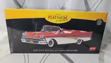 Sun Star Platinum Collection 1958 Ford Fairlane 500 Open Convertible 1:18! 135