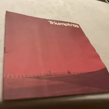 1969 Triumph Motorcycle Bike Sales Brochure Catalog - Trophy Daytona Bonneville