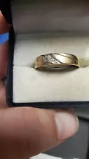 **SALE**10k Mens Gold Ring With Diamonds size 12 HUGE DISCOUNT