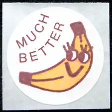 Vintage CTP 1977 Scratch and Sniff Reward Label Sticker - BANANA