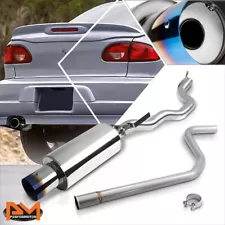 For 95-05 Chevy Cavalier L61 Z24 LS/RS 4" Burnt Tip Muffler S.S Catback Exhaust