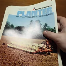 Allis Chalmers Row Crop Planters dealer brochure unit planter corn farming