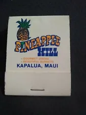 Vintage Matchbook G11 Collectible Ephemera Maui Hawaii pineapple Hill resorts