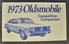 New Listing1973 Oldsmobile Competitive Comparison Booklet Toronado 98 Cutlass Delta 88