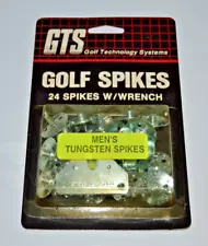 NEW pkg of 24 GTS 7065GT03 Men's Tungsten Metal Thread Golf Shoe Spikes