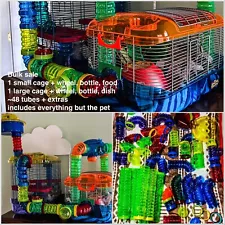 Kaytee Crittertrail Bulk Lot 2 Cage 48 Tubes Pet Dwarf Hamster Mouse Mice Gerbil