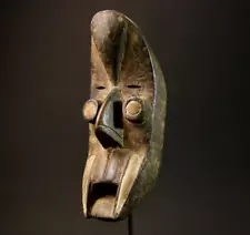 African mask Dan wood African real figure vintage African masks for wall-8972