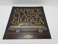 1982 Chevrolet Caprice Classic & Impala Sales Brochure Catalog