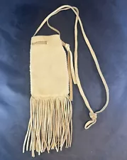 Deerskin Leather Medicine Bag, Native American Pouch