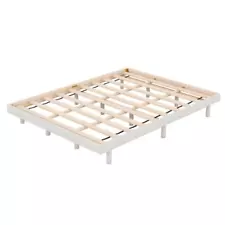 Unique Floating Appearance Modern Design Queen Size Floating Platform Bed Frame