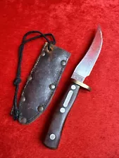 ✨Storage Find✨ Vtg Schrade USA 160OT Old Timer Hunting Knife w Leather Sheath