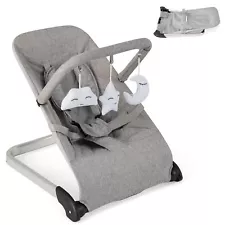 Portable Folding Infant Newborn Stationary Seat /Vibrations ... Baby Bouncer