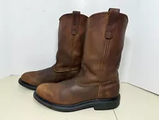 Red Wing Pecos 10D Brown Leather Boots Supersole (sho3)