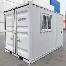 12ft Cargo Shipping Storage Container Conex Office w/Window+2 Door NEW