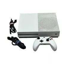 Microsoft Xbox One S 500GB White 1681 Console System Bundle - Tested and Reset