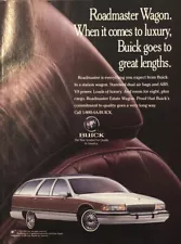 1994 Buick Roadmaster Station Wagon VTG 1990s 90s PRINT AD Luxury Great Lengths