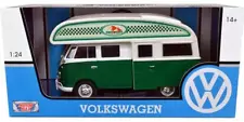 Volkswagen Type 2 (T1) Camper Van Green and White Outdoor Camping Explore the by