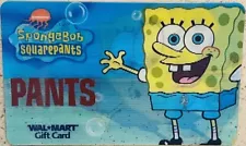 WALMART Gift Card SPONGEBOB SQUAREPANTS Ripped Lenticular Collectible No $ Value