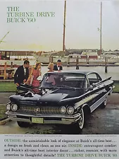 1960 Black Buick Electra 22 Four Door Riviera Sedan Car Color Original Ad