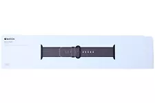 Apple Watch Band Woven Nylon Black Space Gray Stainless Steel Buckle 42mm