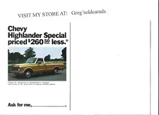 Original 1972 Chevrolet Truck sales brochure, with Pickup, Blazer, Suburban