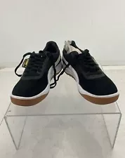 Puma California Black White Gold Lace-Up Sneakers Size 9