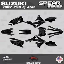 Graphics Decal Kit For Suzuki RMZ450(2018-23) RMZ250(2019-23) Spear - Smoke