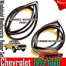 For 1972-1979 Chevy Luv Pickup Truck Front & Rear Windshield Weatherstrip Rubber (For: 1974 Chevrolet Luv Pickup)