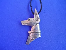 Anubis Pharaoh Hound necklace #14A Pewter Egyptian Jewelry by Cindy A. Conter