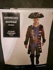 NAUFRAGE-Adult Shipwrecked Pirate Costume Size Standard HTF