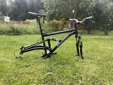 Gravity Full Suspension Mountain bike frameset Disc Fork E-bike Frame Down Hill